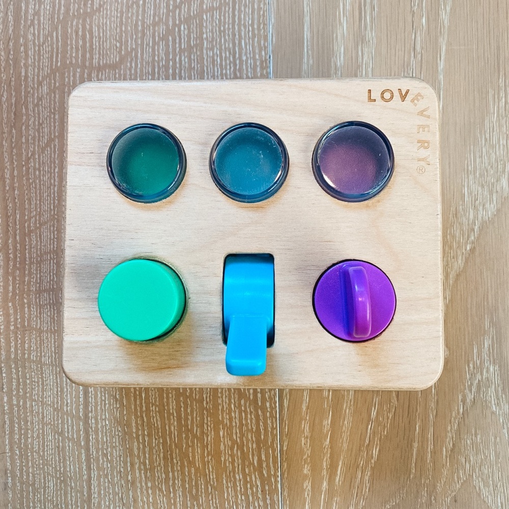 Lovevery | Sensory Switchboard from The Thinker Play Kit (11-12 Months)